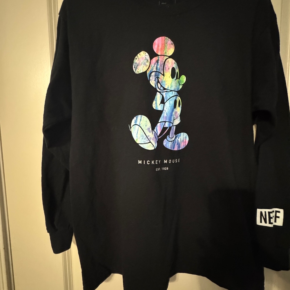 Disney Mickey Mouse Black Long Sleeve Tee